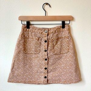 Kimchi Blue (Urban Outfitters) Yellow Floral Skirt